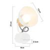 ZMH Deckenstrahler Vintage Weiß Deckenlampe 1 Flammig Retro Produktbild-Vorschau 3