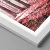Gerahmtes Poster - Weißer Rahmen - Wald Rot Bäume - 70x50 Produktbild-Vorschau 2
