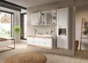 Grote hangkast Laredo - Wit mat / Donker eikenhout Productafbeelding-voorbeeld 5