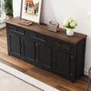 Merax Buffet moderne avec 3 tiroirs et 4 portes, commode en Voir les images du produit 8