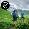 Sada 2 turistických holí, nastavitelné a skládací Náhled obrázku produktu 2