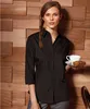 Premier - Bluse für Damen 3/4 Ärmel RW1093 (42) (Schwarz) Produktbild-Vorschau 2