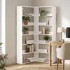 HOMCOM Bücherregal 7 Ebenen Eckregal L-förmiges Regal mit Produktbild-Vorschau 2