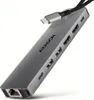 AXAGON Axagon HMC-7HX2 USB-C 5Gbps DUAL 4K DISPLAY 7in1 Hub Produktbild-Vorschau 1