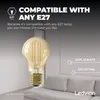 Ledvion Wandleuchte IP44 E27 schwarz sensor Quadrat Produktbild-Vorschau 2