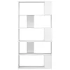 vidaXL Bücherregal/Raumteiler Hochglanz-Weiß 80x24x159 cm - Produktbild-Vorschau 6