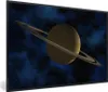 MuchoWow® Gerahmtes Poster Saturn mit seinem Ring gegen Produktbild-Vorschau 1