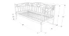 Lit simple MARGOT - 90x200, blanc Voir les images du produit 6