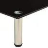 vidaXL TV-Tisch 60x35x17 cm Schwarz Hartglas Produktbild-Vorschau 3