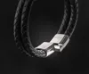 SERASAR - Bracelet en cuir pour homme [Double] en acier Voir les images du produit 14