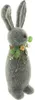 Hasenfigur "Filz" grau, 50 cm groß, Osterhase Deko, Produktbild-Vorschau 5