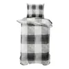 A duvet cover and pillowcase set with a buffalo plaid pattern. Produktbild-Vorschau