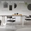 A dining table with chairs in a modern interior setting, with descriptive text overlays. Náhled obrázku produktu