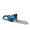 A blue and silver electric chainsaw is shown against a white background. Anteprima dell’immagine prodotto