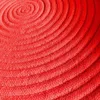 Tappeto reversibile in cotone rosso effetto corda diam.70 Anteprima dell’immagine prodotto 4