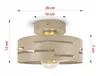 LUXOLAR Deckenleuchte E27 Beige Gold Plafond Laserschirm Produktbild-Vorschau 2