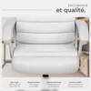 Fauteuil de direction rembourrage ondulé - blanc Voir les images du produit 9