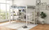 Hoogslaper 140 x 200 cm met bureau, inbouwkast en planken, Productafbeelding-voorbeeld 15