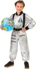 Astronauten Kostüm "Tobias" für Kinder | Silber Metallic Produktbild-Vorschau 1