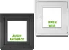 BAU PLAZA finestra per cantina LxH 80 x 80 cm / 800 x 800 Anteprima dell’immagine prodotto 1