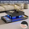 UnboxG Couchtisch 78×78×43 cm Schwarz, Hochglanz Produktbild-Vorschau 6