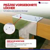 GeZu Impex Pfostenecke 3 Balken T-Model 121 x 121 mm Produktbild-Vorschau 5