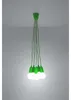 Hängeleuchte DIEGO 5 grün 5xE27 15W PVC 90x25x25cm Sollux Produktbild-Vorschau 21
