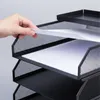 Portadocumenti Relaxdays, metallo, formato A4, 4 scomparti, Anteprima dell’immagine prodotto 7