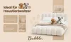 Sofello Designerbett BUBBLE 180x200 – Bouclé QUELLE 02 & Produktbild-Vorschau 5