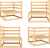 vidaXL Garten Ecksofa Massivholz Kiefer - Ecksofa - Produktbild-Vorschau 1