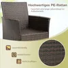 4 Gartenstühlen aus Rattan, Sessel für den Außenbereich mit Produktbild-Vorschau 3