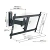 Vogels COMFORT TVM 3625 schwarz Full Motion Large Produktbild-Vorschau 2