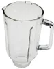 A clear glass blender jar with a handle, shown from a slightly elevated side angle against a white background. Náhled obrázku produktu