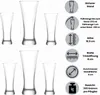 Bierglas Pilsglas Dessertglas Biergläser 6 Stück Set 300 ml Produktbild-Vorschau 3