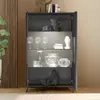 Moderne Design-Vitrine für Wohnzimmer, 2 Glastüren, Modell Produktbild-Vorschau 3