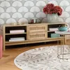 Set aus 2 Tabletts "Feel" - Holz und Glas - goldfarben - Anteprima dell’immagine prodotto 11