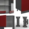 Küchenzeile Vicco R-Line Rot/Anthrazit 300 cm J-Shape, mit Produktbild-Vorschau 5