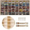 Wandregal für 80 Modellautos 1:64, hängende Holzvitrine für Produktbild-Vorschau 2