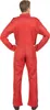 A person wearing a red racing suit, viewed from the back. Podgląd zdjęcia produktu