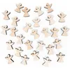 30 Mini Engel aus Holz natur 4 cm - Streudeko Schutzengel Produktbild-Vorschau 1