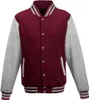 Awdis Uni College-Jacke PC2083 (XL) (Burgunderrot/Grau Produktbild-Vorschau 1