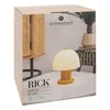 LAMPA STOŁOWA Rick NA BATERIE LED 21 cm żółta stal i szkło Podgląd zdjęcia produktu 6