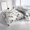 Bettwäsche Set Renforce Baumwolle 155x220 Weiß Schwarz Produktbild-Vorschau 2