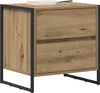 vidaXL Table de chevet artisanale chêne 50 x 39,5 x 50 cm Voir les images du produit 2