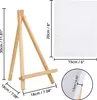 Belle Vous Mini Leinwand mit Holz Bildhalterung Ständer Produktbild-Vorschau 2
