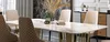 Luxus Tische Esszimmer Tisch Metall Esszimmertisch Moderner Produktbild-Vorschau 2
