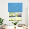 vidaXL Plissee Blau 100x100 cm Stoffbreite 99,4 cm Produktbild-Vorschau 1