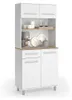 Küchenbuffet Vicco Pure Weiß/Artisan-Eiche 80.2 x 177 cm, Produktbild-Vorschau 5
