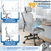 Chaise de bureau YARDIN, grise, ergonomique, avec Voir les images du produit 7