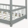 Lit bébé "Treviolo" au style maison, avec barrière de Voir les images du produit 8